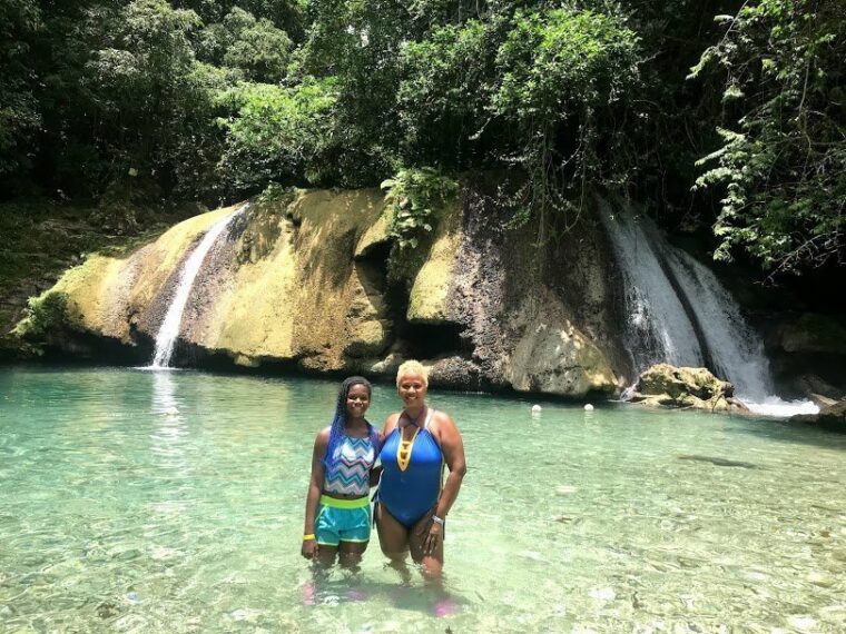Reach Falls Jamaica tour. The best tours and excursions in Jamaica. Book the best waterfall, boating, cultural, Horse Riding, Swimming & Bamboo Rafting, Fishing, Dunns Party Catamaran, Climb & Zipline, Waterfalls and Horseback Riding tours across Jamaica with www.jamescarvertours.com