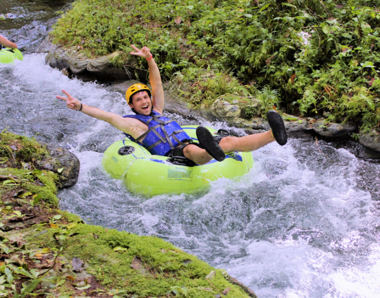 Blue Hole and River Tubing in Jamaica